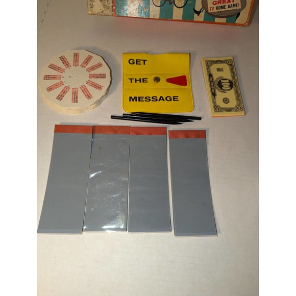 Vintage 1964 Get The Message Game by MIlton Bradley TV Board Game Complete MB - Picture 3 of 10
